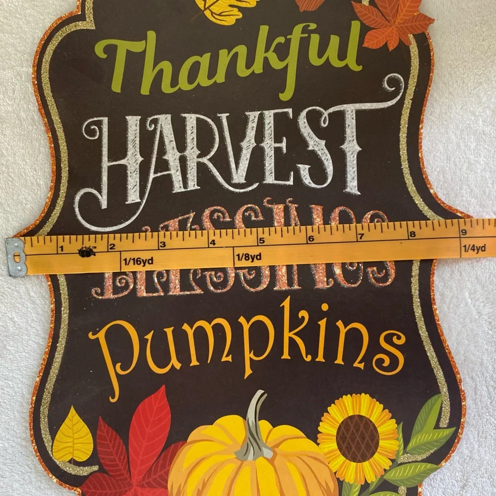 NWT Fall 3 Piece Bundle 2 Hanging Signs and 1 Shelf Sitter